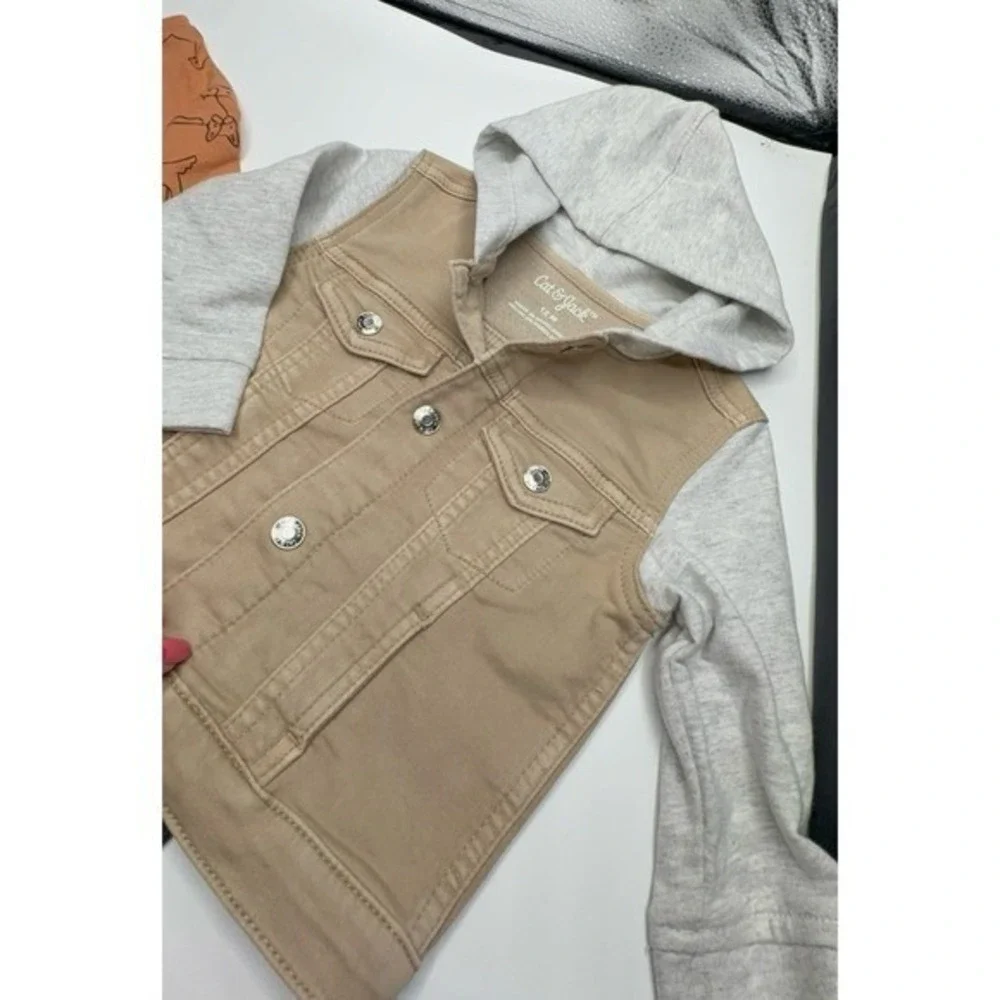 NEW four piece boys size 18 months Cat & Jack long sleeve shirts & jacket bundle